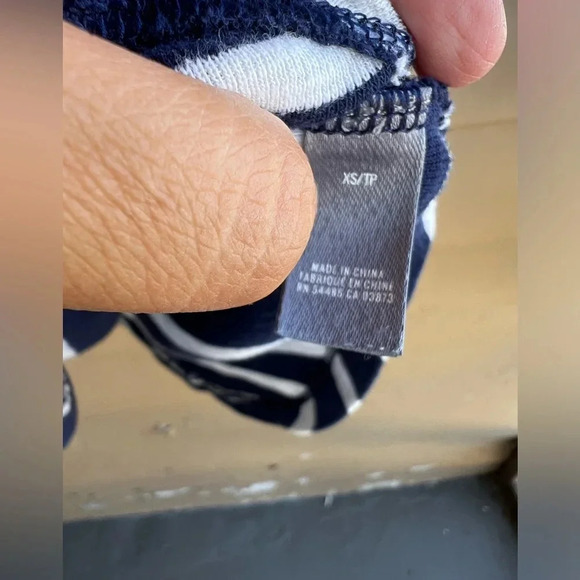 Aerie Long Sleeve Top - Cowlneck Comfy Oversized Stripes - Size XS - Picture 3 of 5